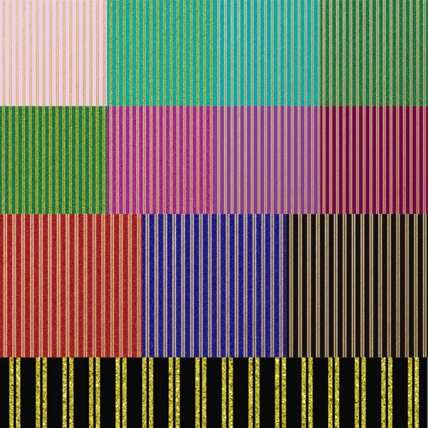 Autumn Gold Stripes Pattern