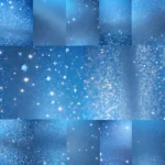 Blue Glitter Dust Background