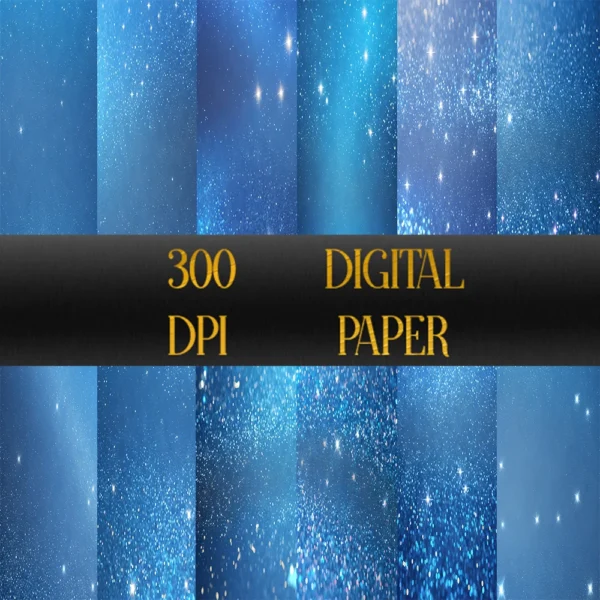 Blue Pixie Dust Background