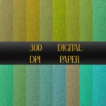 Green&Blue Aluminium Foil Digital Paper