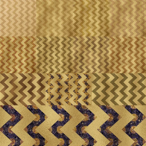 Chevron Gold Pattern