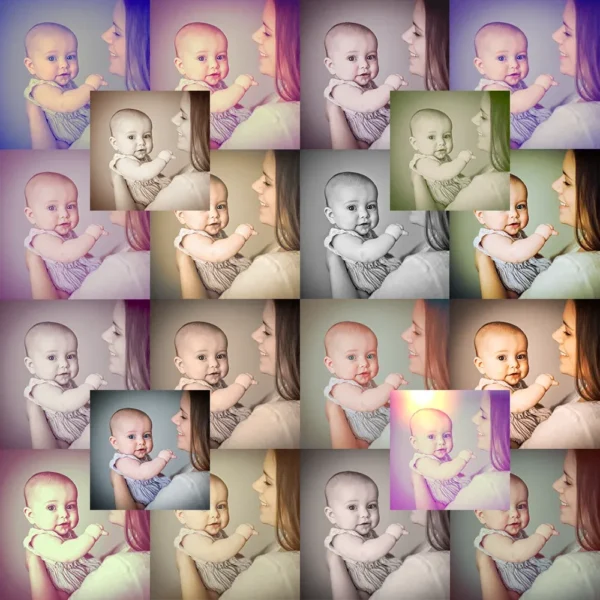 Cinematic Paint Photoshop Action thumbnail showing a digital oil painting effect and professional photo transformation.