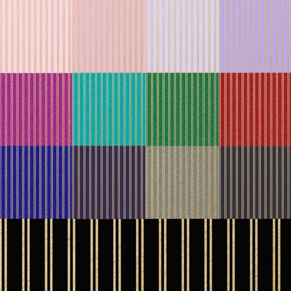 Colorful Gold Stripes Pattern