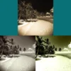 Landscape photograph featuring a rich textured painted effect applied by the Earthy Palette Paint Photoshop Action.