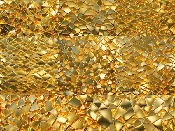 Gold Broken Glass Texture Design