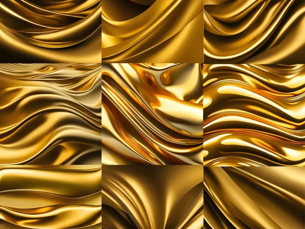 Gold Wavy Texture Design