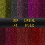 Green & Burgundy Crushed Foil Background