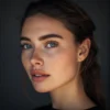 Studio portrait featuring a smooth digital oil painting effect applied by the Modern Oil Paint Photoshop Action