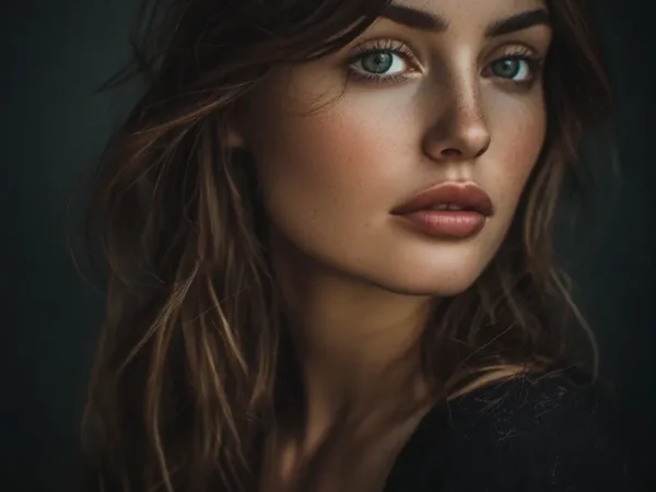 Portrait photo featuring a clean graphic art style applied by the Modern Vector Paint Photoshop Action.