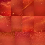 Red and Gold Glitter Dust Background
