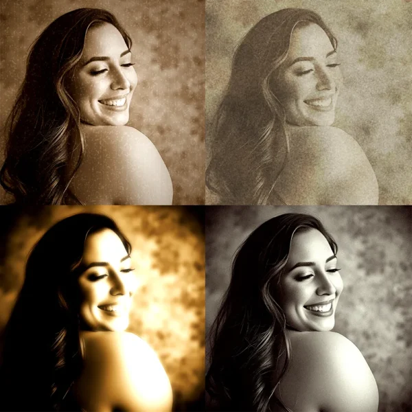 High-resolution photography demonstrating authentic analog aesthetics and classic film grain via Retro Photo PS Action.