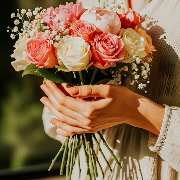 Romantic Wedding Lightroom Presets applied for soft warm tones and elegant color balance.