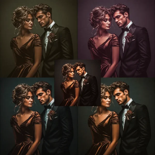 High-resolution wedding photography demonstrating timeless romantic tones and soft ambient warmth via Romantic Wedding PS Action.