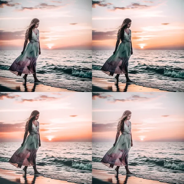 Seasons Collection Photoshop Action bundle featuring 5 unique photography color grading effects.