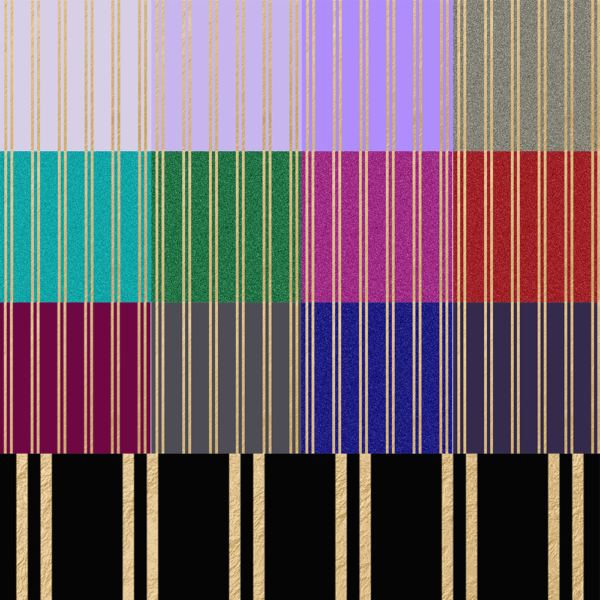 Shiny Gold Stripes Pattern
