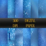 Sparkly & Blue Pixie Background