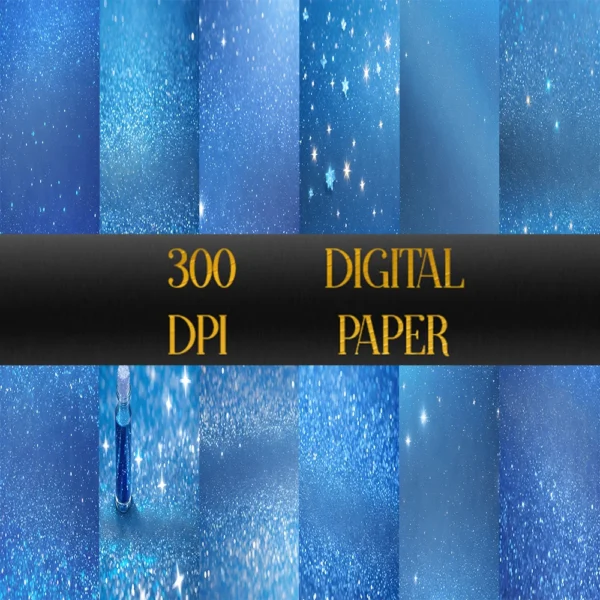 Sparkly & Blue Pixie Background