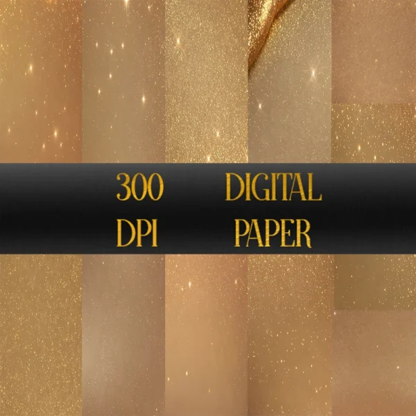 Sparkly & Bronze Pixie Dust Background