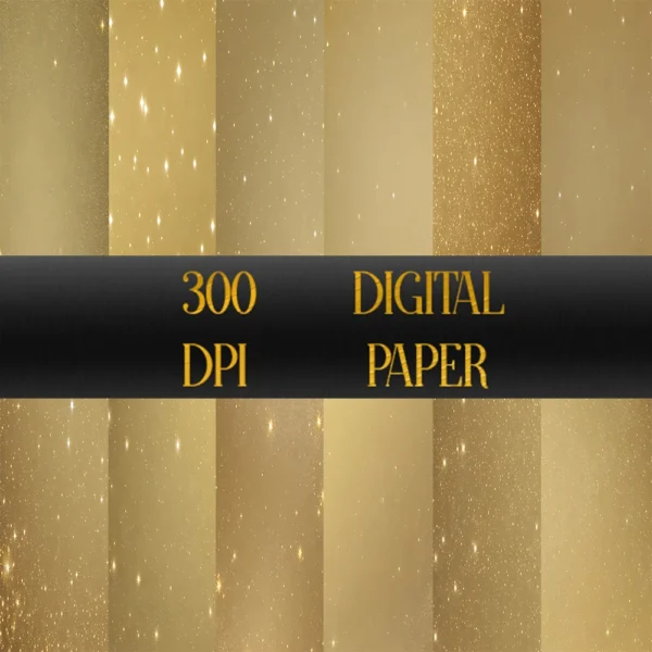 Sparkly & Gold Pixie Dust Background