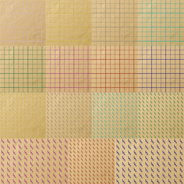 Square & Thunderbolt Pattern
