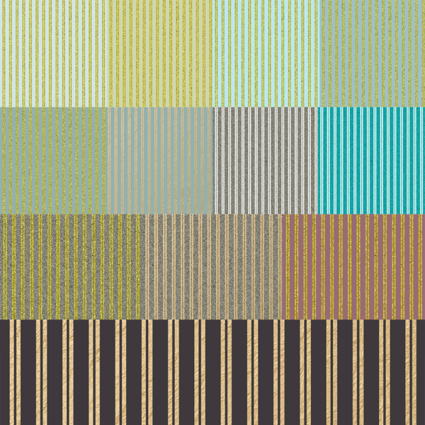 Autumn Glow Stripes Pattern Design