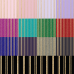 Colorful Gold Stripes Pattern Design